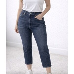 AE‎ American Eagle Outfitters Mom Jeans Dark Wash High Rise Size 8 Short